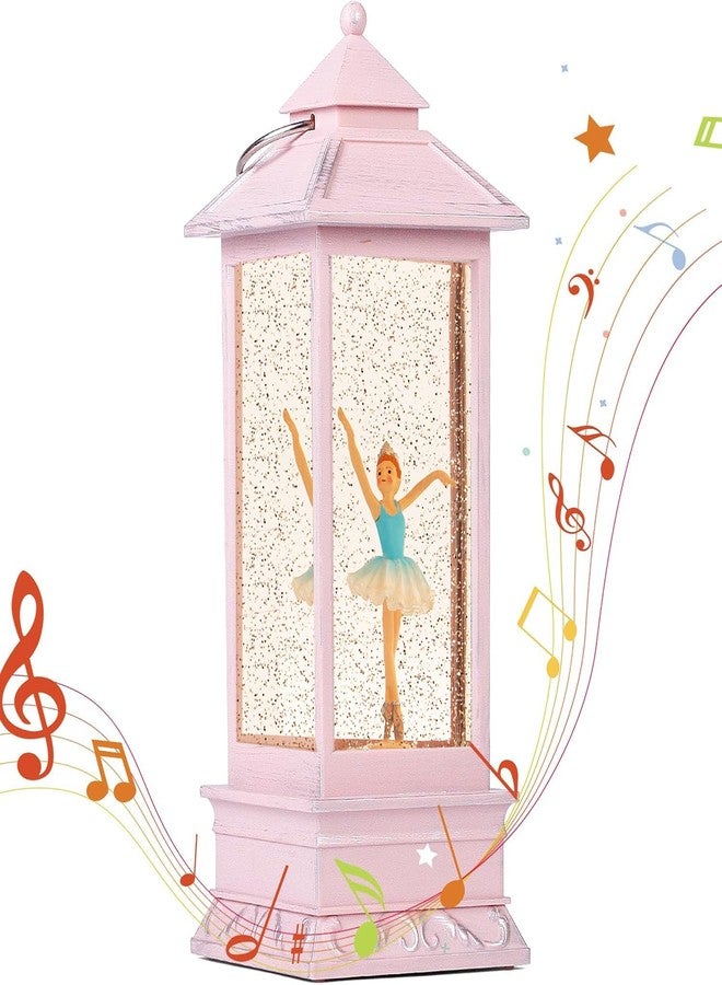 PEATOP كرات ثلجية لعيد الميلاد مقاس 11 بوصة، هدية مثالية للفتيات راقصات الباليه، كرة ثلجية موسيقية على شكل راقصة باليه، زينة عيد الميلاد، إضاءة، مؤقت 6 ساعات، صندوق موسيقي لامع، ديكور منزلي احتفالي - Image 1